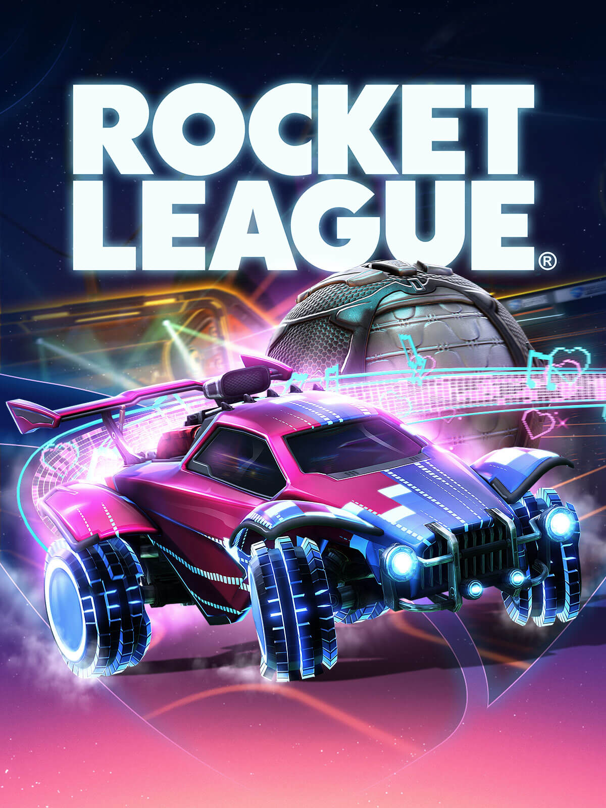 Rocket League Cover im minimalistischen Twitch Streamplan